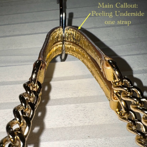 MICHAEL KORS GOLD METALLIC CROSSBODY. EUC RETAILED $358 - Picture 10 of 15